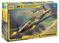 Zvezda 500787279 500787279-1:72 Ilyushin IL-2 Stormovik Mod. 1942 Kit de Construction en Plastique pour débutant Camouflage