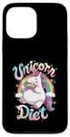 Coque pour iPhone 13 Pro Max Unicorn Diet Magical Rainbow Unicorn Princess