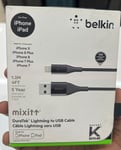 Belkin Mixit 1. 2M USB iPhone Cable - Fast Charging & Syncing MFi-Certified