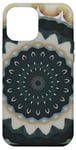 iPhone 13 Pro Max Grey and Beige Calla Lily Flower Pattern Mandala Case