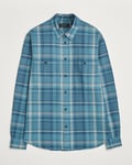 Peak Performance Heavy Flannel Cotton Shirt Checked Blue