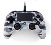 Nacon Oficial PS4 Wired Compact Controller - Grey Camo [video game]