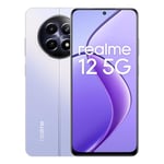 realme 12 5G Smartphone 8 + 256 GB, 108MP 3X Zoom Portrait Camera, 6-Level Dynamic Refresh Rate, 45 W Supervooc Charge 5000 mAh Massive Battery, Twilight Purple (no adapter)