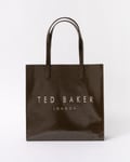 Ted Baker Crinkon Womens Crinkle Large Icon Bag - Khaki - One Size