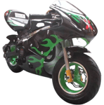 Mini Motorcycle Sports Moto Racer Petrol Dirt Bike 49cc GREEN Off Road