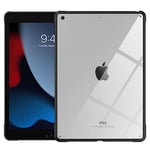 TiMOVO Coque Compatible avec Nouvel iPad 9ème Gén 2021, iPad 8ème Génération 2020, Housse de Protection Support Rotatif à 90 Degrés, Étui [Support iPencil Charge sans Fil] Veille/Réveil Auto - Noir