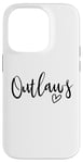 Coque pour iPhone 14 Pro Outlaws High School Mascotte Sports Team Femmes Outlaws