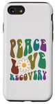 iPhone SE (2020) / 7 / 8 Groovy PEACE LOVE RECOVERY Therapy Clean Sober NA Nurse Case