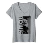 Womens David Bowie - Low Profile V-Neck T-Shirt