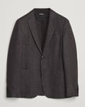 Zegna Unconstructed Wool/Cashmere Blazer Brown Check