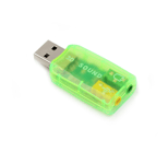 Carte son USB externe 5.1 - PC Mac - USB - Vert