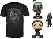 Funko Pop & Tee: Star Wars- Boba Fett- Small Size T-Shirt - Bundle [Collectables] Vinyl Figure