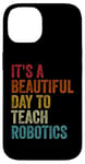 iPhone 14 Vintage Robotics Instructor Inspiring Young Innovators Retro Case