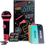 Grab the Mic Spelet, spännande Grab the Mic Karaoke-spelkväll - Perfekt present till musikälskare, karaoke eller sång - Dejtkväll, vuxna och familjespel