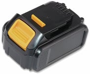 Hückmann Werkzeugakku für Dewalt DCS 391B (Li-Ion, Spannung 18 V, Ersatzakku, 3000 mAh) 136828