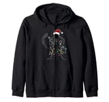 Grim Reaper The Death Christmas Hat Xmas Zip Hoodie