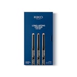 KIKO Milano Long Lasting Colour Eye Set 01, Kit De 3 Ombres À Paupières En Sticks : Tenue 24 H, Sans Transfert