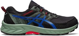 ASICS Mens Trainers Shoes Sneakers Gel Venture 9 Sneaker Black Tuna Blue 6.5 UK