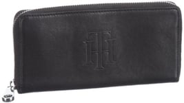 Tommy Hilfiger Maisie Lrg. Zip Around, Portefeuille - Noir (Black)