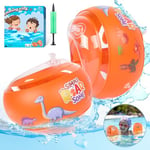 AiQInu Brassard Enfant Piscines, Gonflable Bouée Ronde Bébé 1-6 Ans, Baby Swimming Ring pour DéButants Filles GarçOns, Poids Conseillé 5-25kg, Tour de Bras 9.5-22cm, Taille S