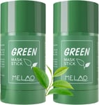 2 Pack Green Tea Mask Stick, Blackhead Remover with Green Tea Extract, Deep Pore