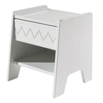 Table de Chevet Enfant "Wynnie" 45cm Blanc