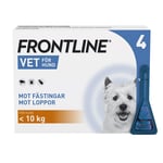 Frontline Vet. Spot-on lösning för hund max 10 kg 100 mg/ml 4 x 0,67 ml