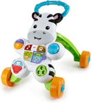 Learn with Me Zebra Walker First Steps Baby Walker Push along Toy with Lights, M