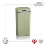 Swan Retro 45L Square Sensor Activated Waste Bin 5-15cm Sensor Reach Iron Body