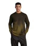 G-STAR RAW Men's Lash Sweatshirt, Green (dark olive sprayed D18231-B782-G244), XL