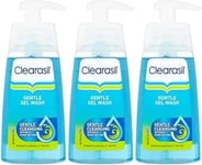 Clearasil Daily Clear Skin Perfecting Gel Wash Sensitive, Pack of 3 x 150ml