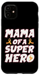 iPhone 11 Childhood Cancer Mama Of A Superhero Family Ribbon Case