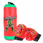 Kids Avengers Hulk Punching Bag Boxing Gloves Toy Children Gift 3 Pcs Set