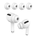 2st AHASTYLE AirPods Pro 1/2 Silikoni korvatyynyt Double Design L - Valkoinen