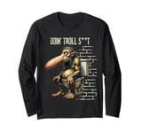 Funny Troll Unique Comical Novelty Humorous Men's Long Sleeve T-Shirt