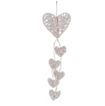 Wall Hanging Wicker Hearts Led String Lights Battery Operated Rattan Decal Painting Supplies