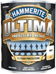 Hammerite Ultima Matt Metal Paint - 750ml - White