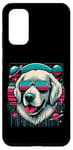 Coque pour Galaxy S20 Chien Golden Retriever cool dans le style artistique rétro maman