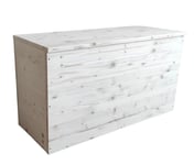 TOTAL WOOD 2012 Coffre de Rangement, Banc de Rangement en Bois pour Jardin enterieur extérieur 90x35x50 cm également sur Mesure Naturel Non traité