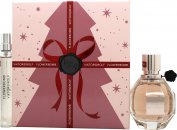 Viktor & Rolf FlowerBomb Christmas Edition Gift Set 50ml EDP + 10ml EDP