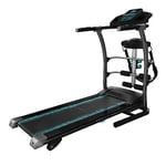 Cecotec Tapis de Course Pliable DrumFit WayHome 1400 Runner Vibrator. 1500 W, Ceinture de Massage, haltères et Barres en Mousse, de 1 à 14 km/h, 12 programmes, Surface de Course de 123x40 cm.