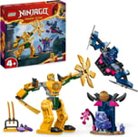 LEGO NINJAGO Arin s Battle Mech, Action Figure Ninja Toy for 4 Plus Year Old and