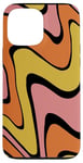 Coque pour iPhone 13 Pro Max Superbe abstrait jaune, orange et rose