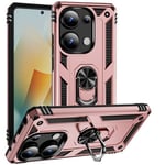 Xiaomi Redmi Note 13 Pro 4G Military Armour Ring Case RoseGold