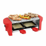 LIVOO Appareil à Raclette Grill Pierre en Granite Amovible - 2 Personnes - 350 W