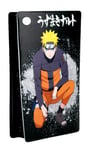 Konix Naruto Shippuden Façade de Protection pour Console PS5 Slim - Silicone - Antichoc - Anti-Rayures - Motif Naruto - Noir