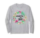 Wonderful Since 2019 6th Birthday Flower Born In 2019 Long Sleeve T-Shirt