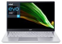 Acer Swift 3 SF314-511-53BW Ordinateur Portable Ultrafin 14'' FHD IPS, PC Portable (Intel Core i5-1135G7, RAM 8 Go, SSD 512 Go, Intel Iris Xe Graphics, Windows 11) Clavier AZERTY, Laptop Gris