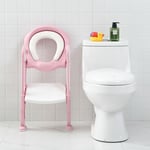 SiFree®Siège de Toilette Enfant Bébé Marche pliable ROSE