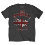 Rolling Stones The Union Jack Us Map T-Shirt Uomo S Grigio